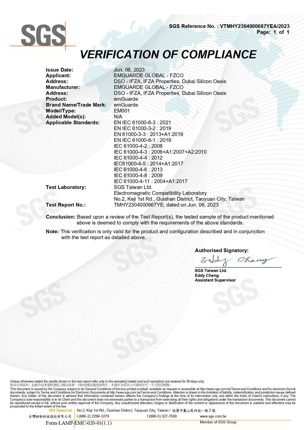 SGC Certified CE Compliance